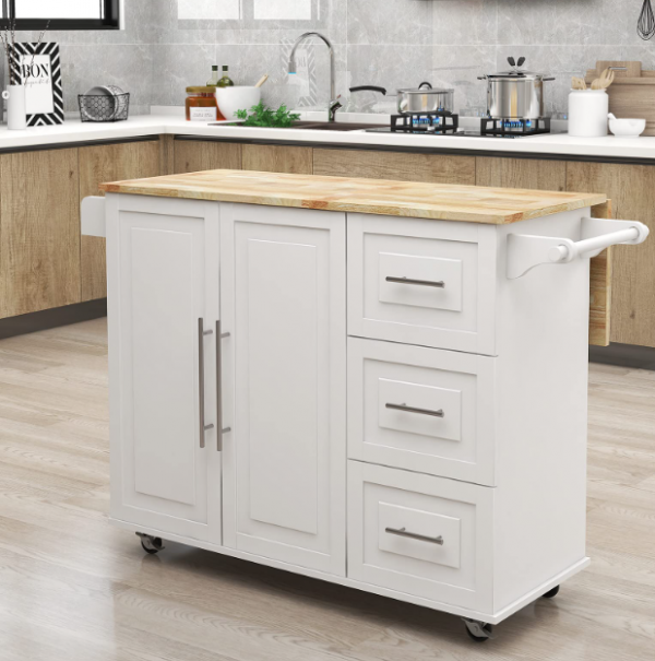 Meja Kerja dengan Permukaan Kayu Bergetah